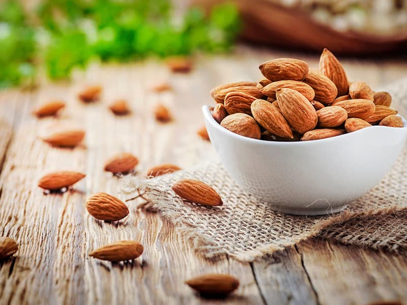 Harvesting Almonds