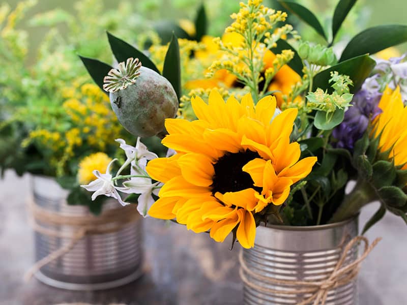 Diy Vase Wild Flowers