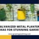 Galvanized Metal Planters Ideas