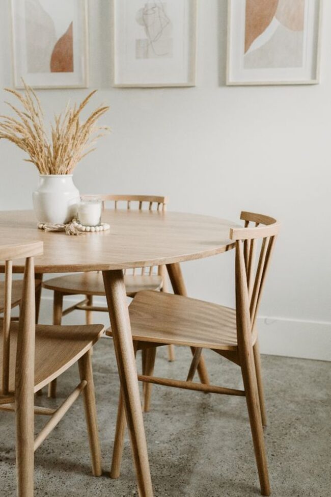 Scandinavian Oak Chair Design