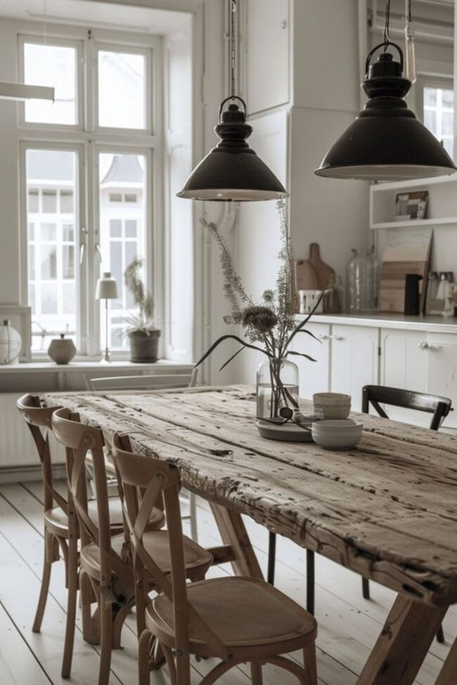 Nordic Vintage Dining Style