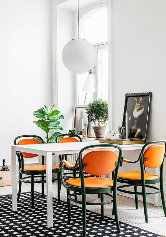 Vibrant Swedish Dining Style
