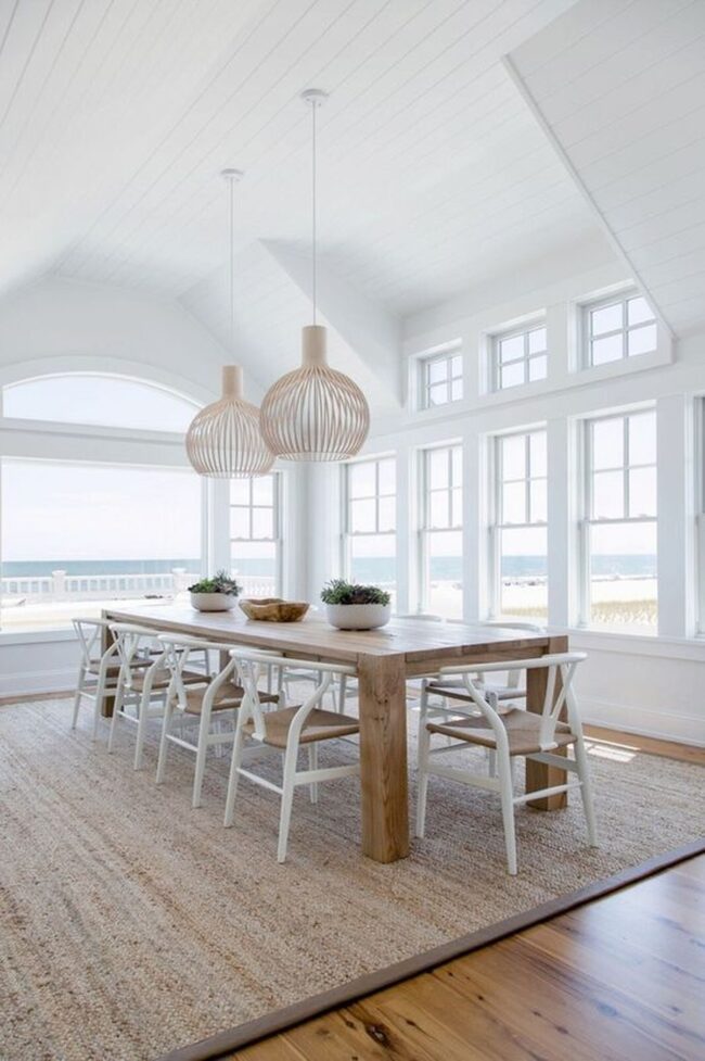 Light and White Dining Spaces