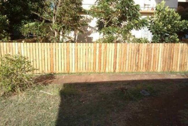 Rustic Wooden Garden Barrier