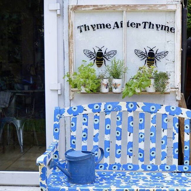 Vintage Window Garden Shelves