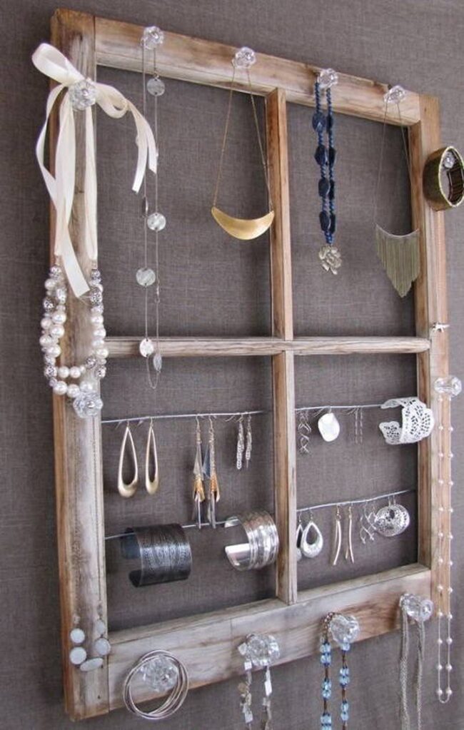Window Frame Jewelry Display