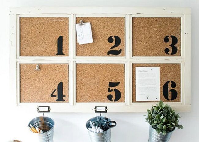 Vintage Window Message Center