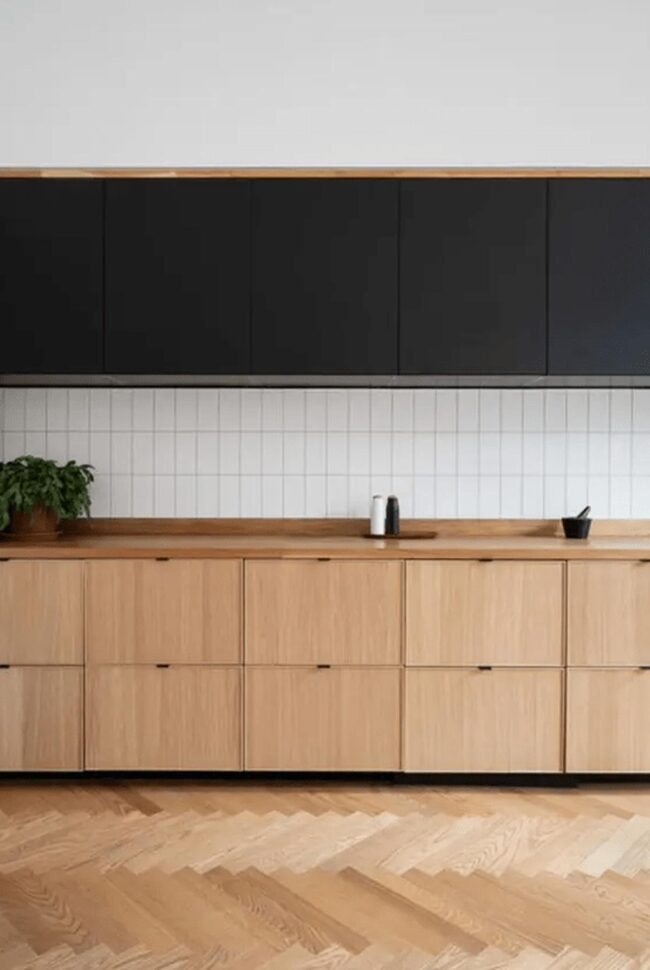 Herringbone Flooring in Kitchen