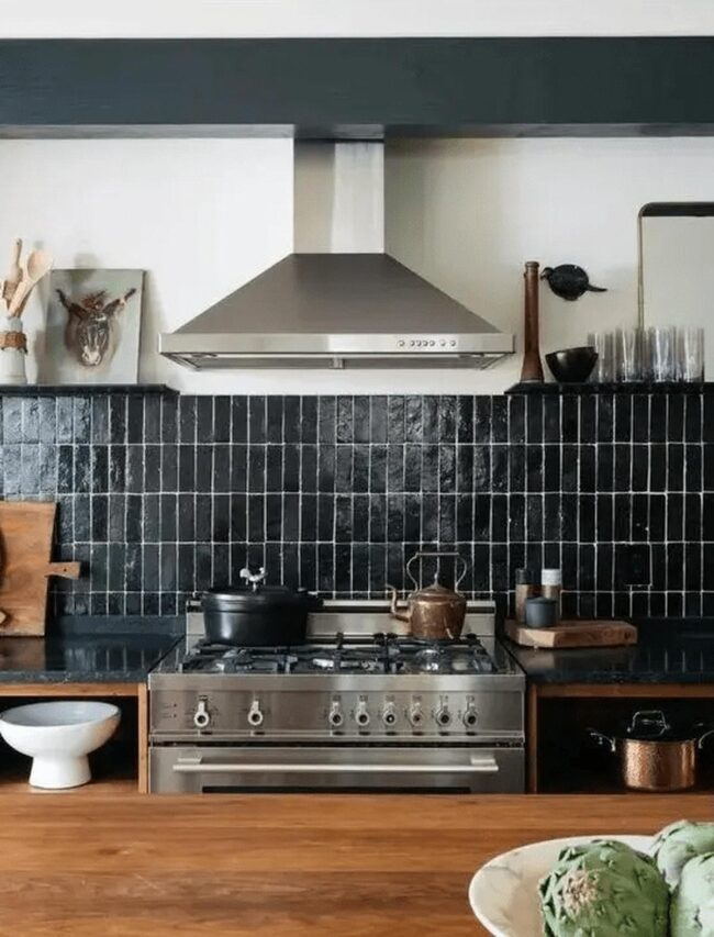 Metallic Charcoal Kitchen
