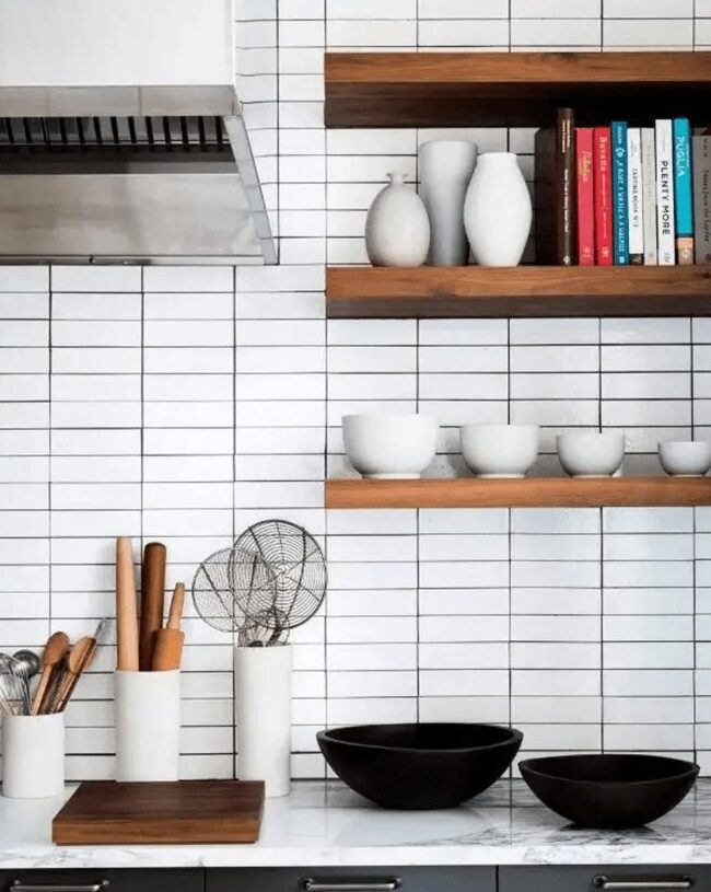 Crisp White Industrial Kitchen