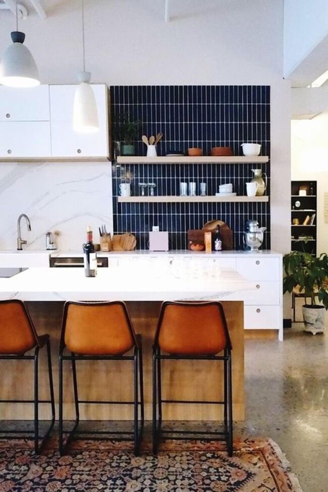 Marble White Kitchen Canvas