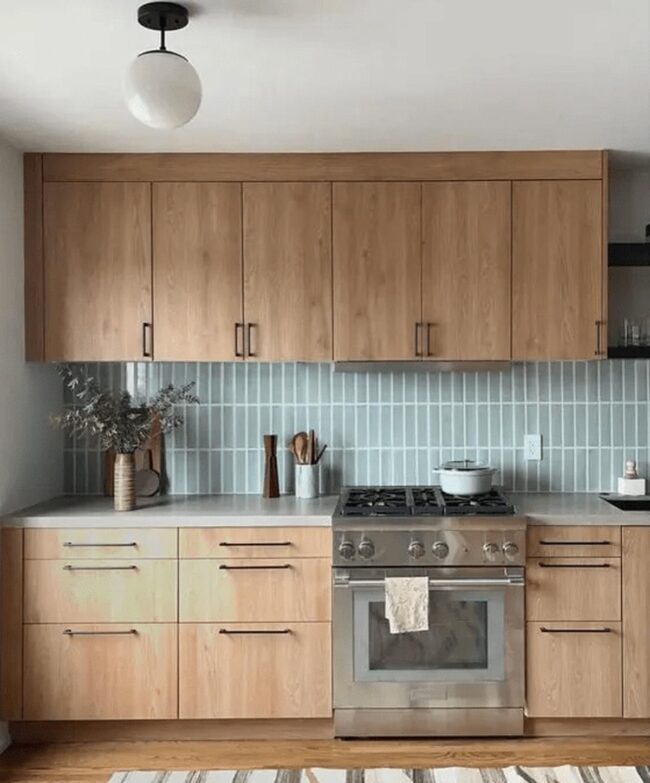 Blue Wood Kitchen