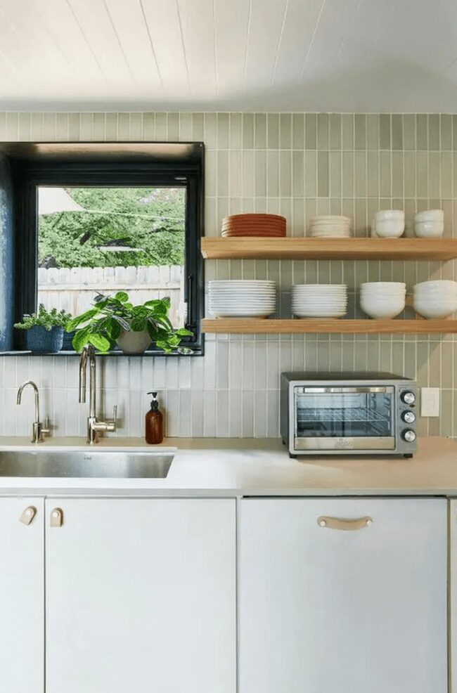 Crisp White Kitchen Canvas