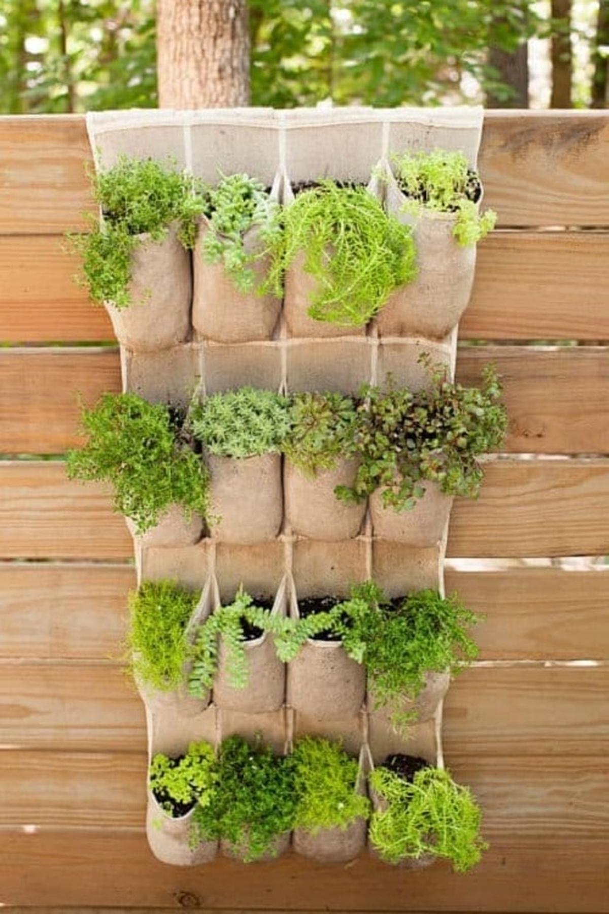Vertical Pocket Herb Garden