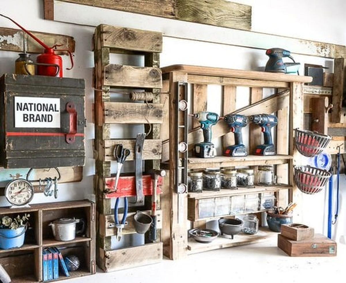 Pallet Tool Shelf