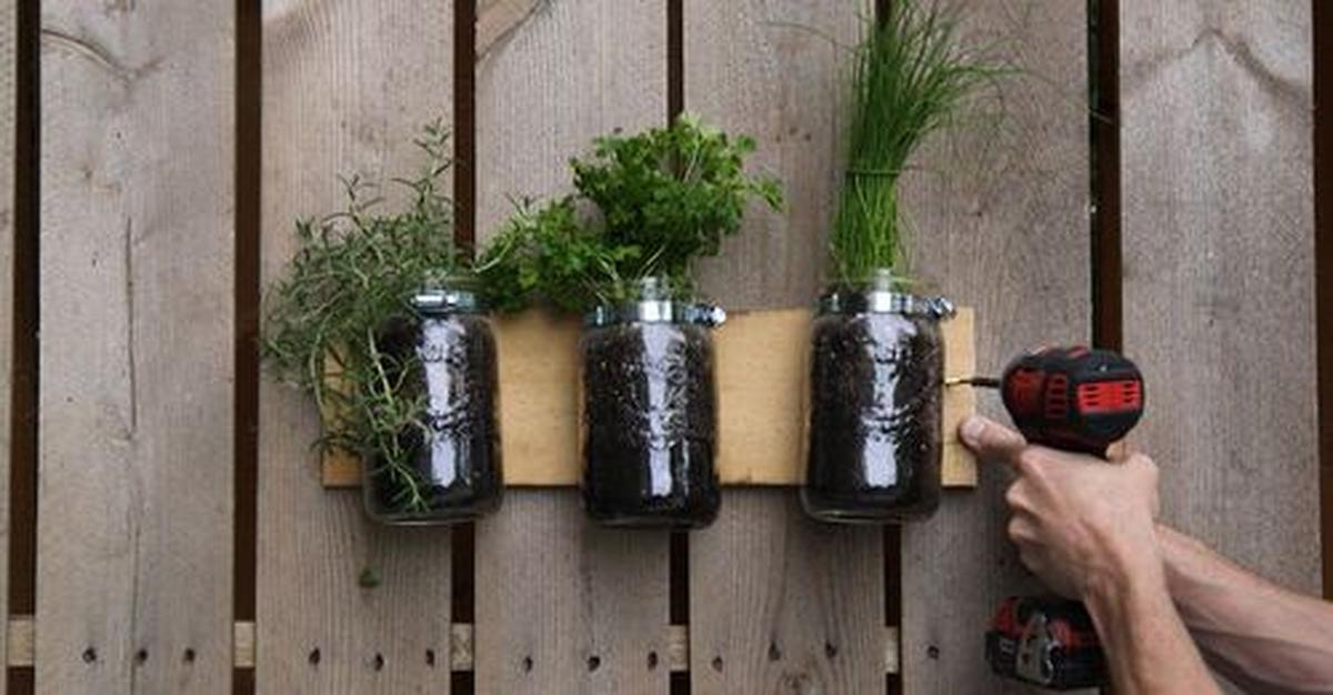 Mason Jar Planter