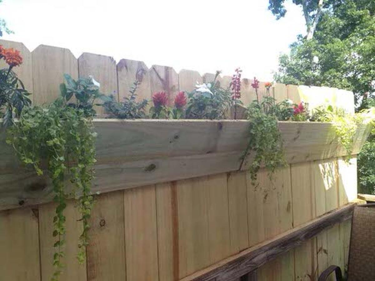 Fence Gutter Garden