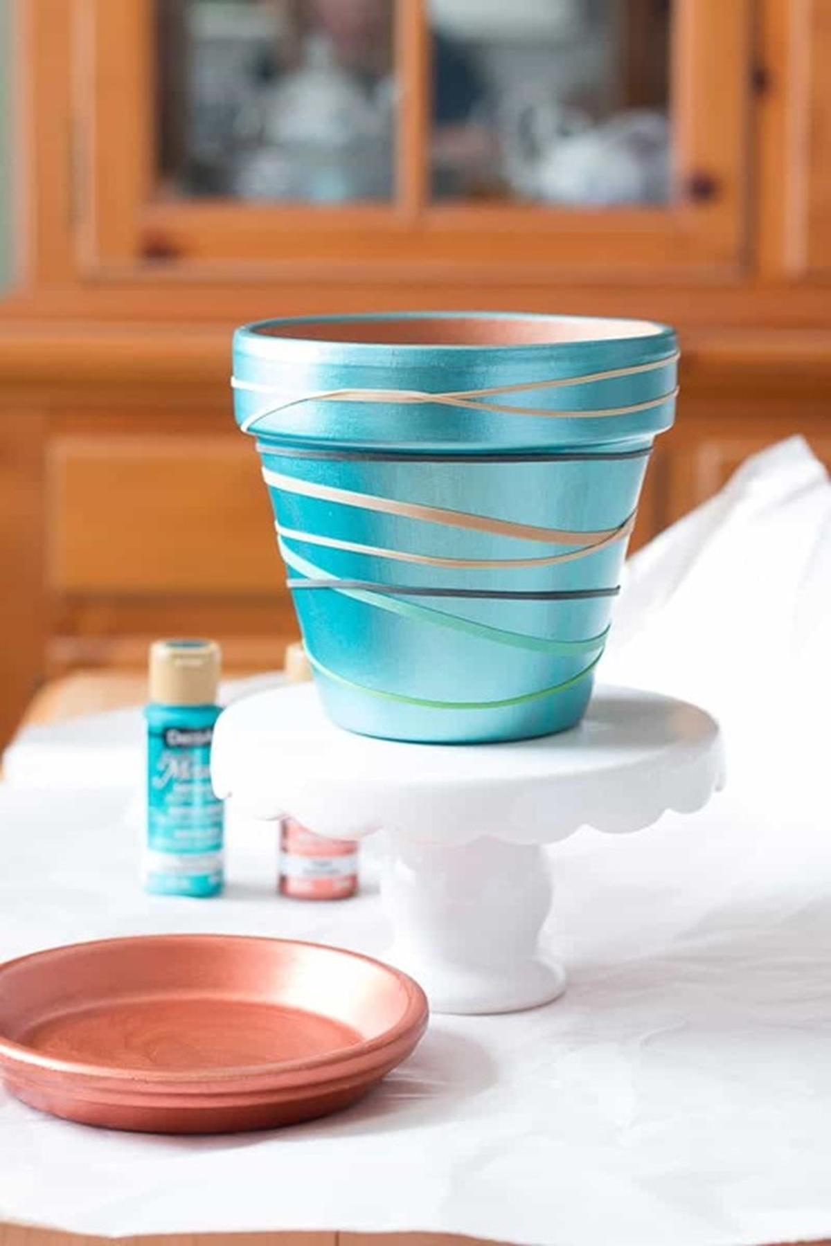 Copper-Hued Clay Pot
