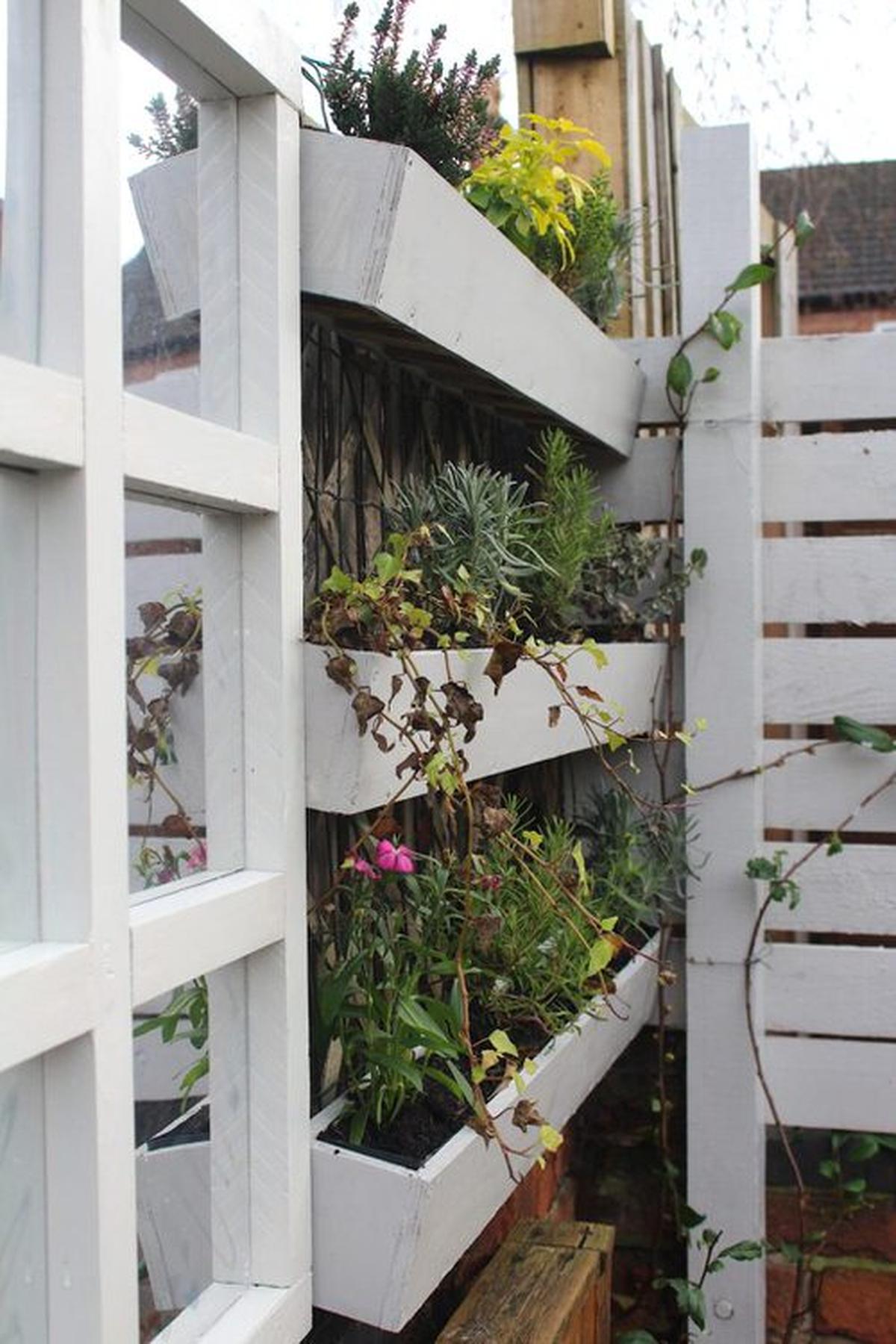 Plywood Fence Planter